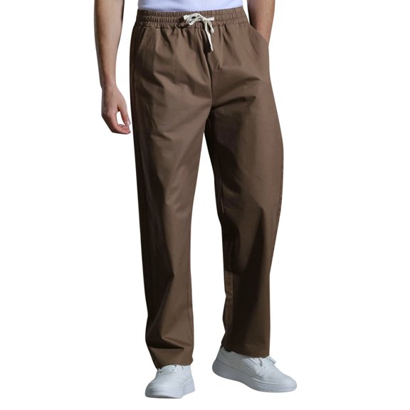 adviicd Casual Pants for Men Young Men’s Twill Joggers (Brown,XL)