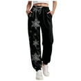 thumbnail image 1 of adviicd Christmas Sweatpants for Women Lounge Joggers Pants with Pockets Holiday Clothes (Black, L), 1 of 5