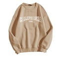 thumbnail image 1 of adviicd Christmas Sweatshirt Women's Los Angeles California Oversized Batwing Long Sleeve Sweatshirts Crewneck Pullover Tops Mens Shorts, 1 of 5