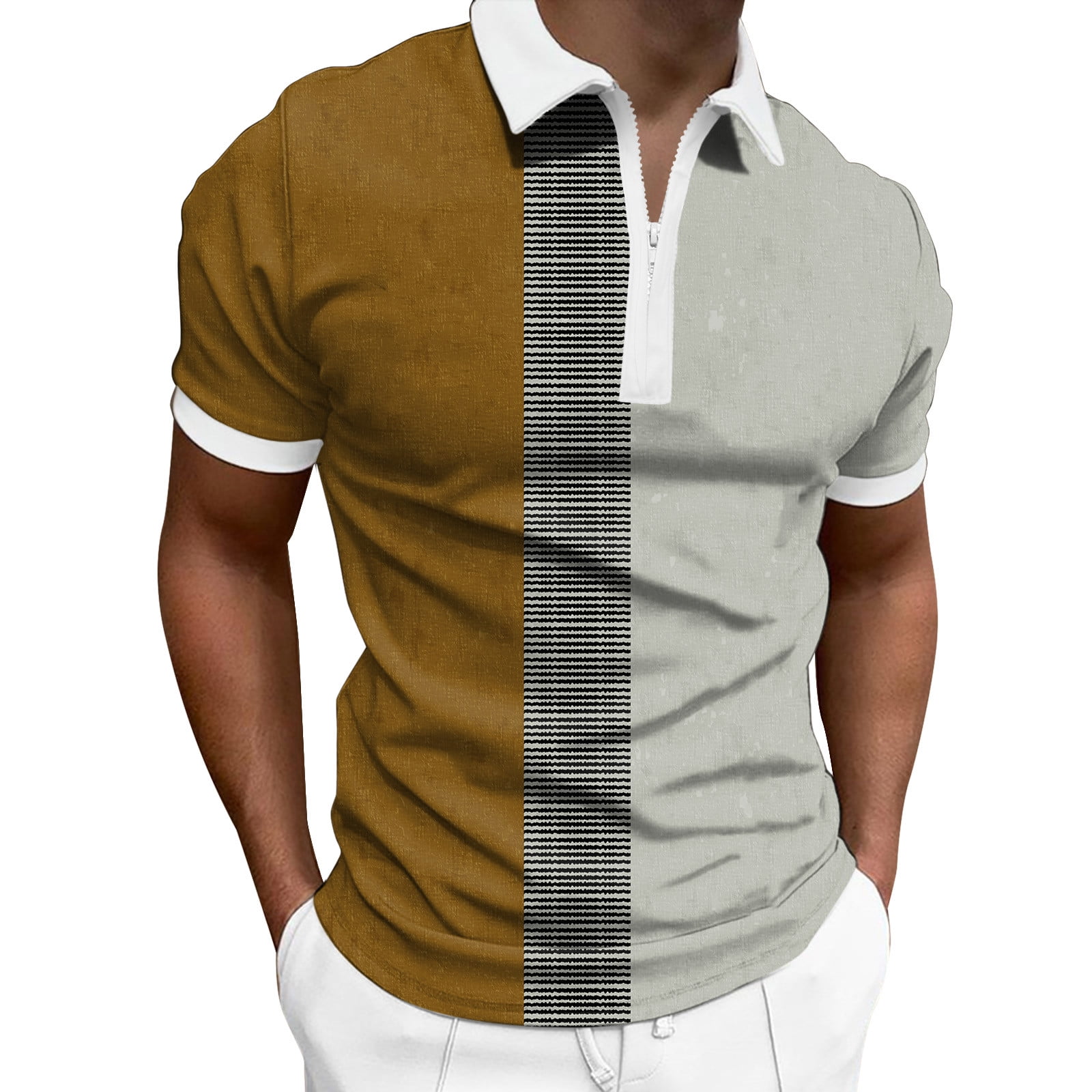 adviicd Compression Shirts for Men Mens Polo Shirts Short Sleeve