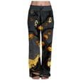thumbnail image 1 of adviicd Cozy Halloween Pajama Pants for Women - Cute Baggy Sweatpants Lounge Outfits (Black, XXL), 1 of 6
