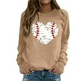 thumbnail image 1 of adviicd Crewneck Sweatshirts For Women Women's Sleeve Detail Crewneck Sweatshirt Fashion, 1 of 4