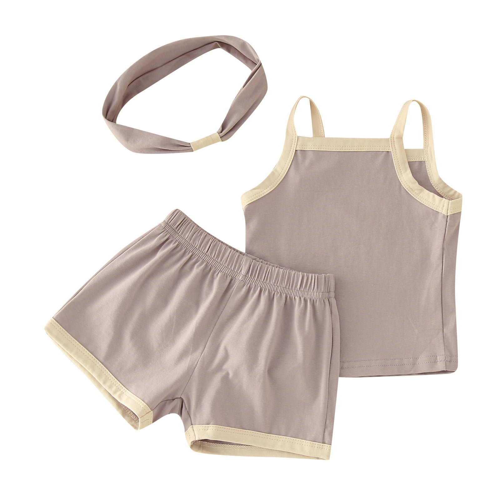 adviicd Crop Hoodie And Pant Set Baby Girls Boys Sleeveless Strap Vest