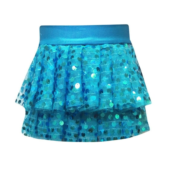 adviicd Dance Skirts for Girls Tutu Skirt Girls Elastic Ballet Dance Skirts 5 Layers Tulle Tutu for Toddler Kid Children (Sky Blue,2-7Years)