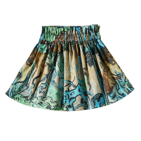 adviicd Dance Skirts for Girls Tutu Skirt Girls Elastic Ballet Dance Skirts 6 Layers Tulle Tutu for Toddler Kid Children (Blue,3-6 Months)