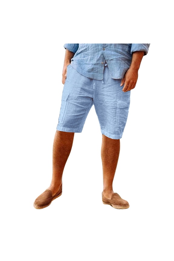 Denim Shorts Men's 11 Inch Relaxed-Fit Stretch-Twill Work Short Mens Work Shorts