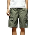 thumbnail image 1 of adviicd Denim Shorts Men's Slim-Fit 9" Flat-Front Comfort Stretch Chino Short Male Cargo Shorts, 1 of 5