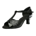 thumbnail image 1 of adviicd Dress Pumps for Women Flat Cover Toes Shoes Dance Pumps Color Latin Prom Women's Flat Pumps for Women, 1 of 5