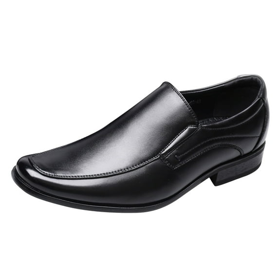adviicd Dress Shoes for Men Mens Slip Resistant Work Dress Loafer Shoe (Black,11.5)