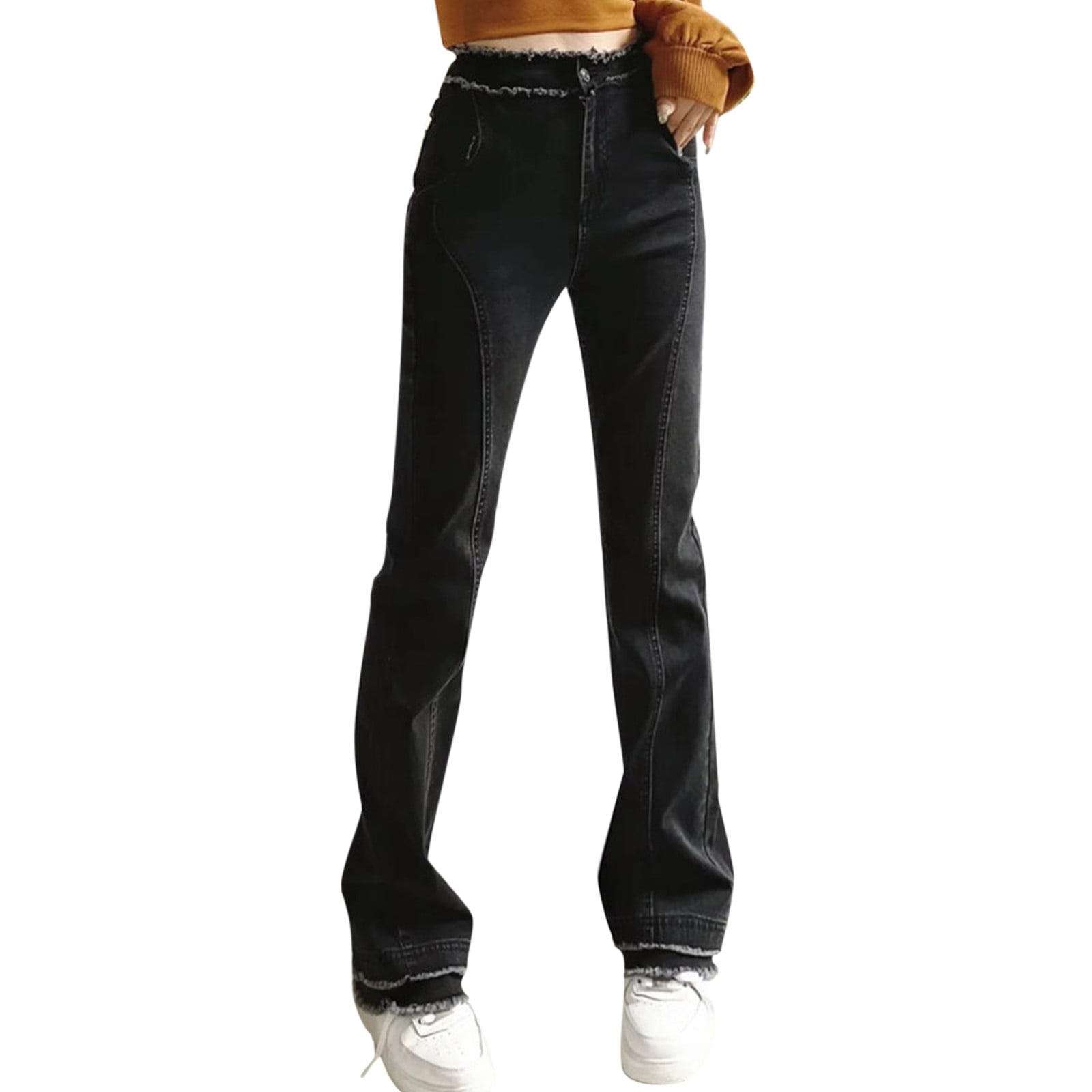 Black High-Waisted Flare Jeans – iFetish Apparel