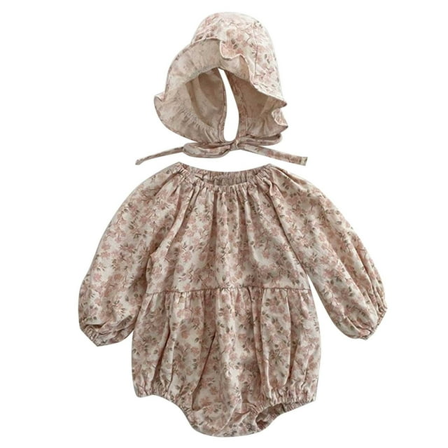 adviicd Full Sleeve Winter Bodysuits Toddler Baby Girls Boys Floral