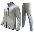 thumbnail image 1 of adviicd Sweatsuits 2pcs Sets Mens Active mens tracksuit two pieces,Fashion hoodie Sweatsuits outdoor Full Zip Long sleeve Casual lightweight sportwear (Light Gray,XXXL), 1 of 2