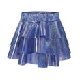 thumbnail image 1 of adviicd Girl Skirt Girl Sparkly Metallic Mini Skirt Princess Teen Disco Dance Pleated Skirts (Blue,5-6 Years), 1 of 6