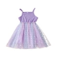 thumbnail image 1 of adviicd Girls Dresses Stripes Dresses Toddler Kids Girls Sleeveless Strap Tulle Patchwork Summer Princess Dress Baby Girls Dress, 1 of 5