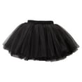 thumbnail image 1 of adviicd Girls Skirts Girls Tutu Skirt Elastic Tulle Stripe Skirt (Black,6-12 Months), 1 of 3