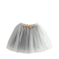 thumbnail image 1 of adviicd Girls Skirts Toddler Girls Layered Tutu Skirt Sparkling Sequin Tulle Dance Skirts (Grey,3-4 Years), 1 of 4