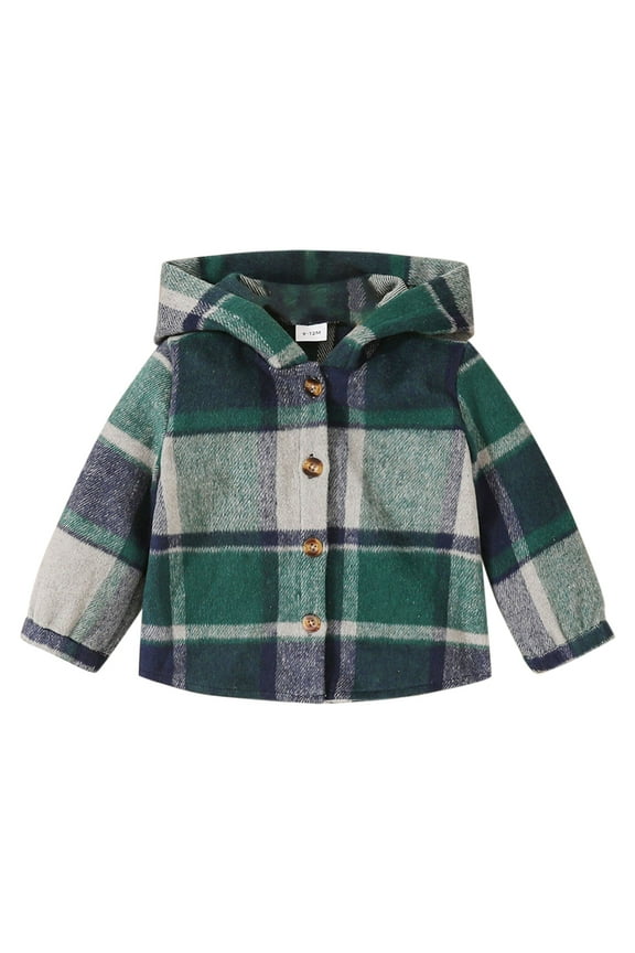 Girls Winter Coats Kids Varsity Jacket with Hooded Button Down Baseball Jackets Casual Lightweight School Jock Jacket for Girls (Green,0-3 Months)