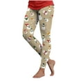 thumbnail image 1 of adviicd High Waisted Christmas Leggings for Women - Long Length Buttery Soft Yoga Pants for Workout Athletic (Khaki, XXL), 1 of 4