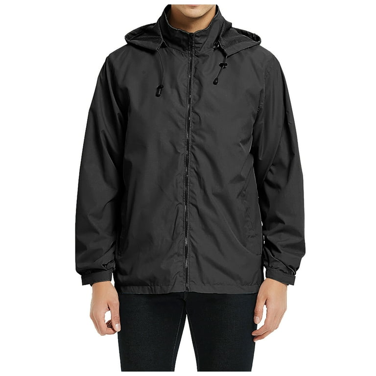 Mens warm weather store rain jacket