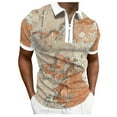 thumbnail image 1 of adviicd Khaki Golf Shirts for Men Fashion Polo Shirts for Men Classic Fit Cotton, 1 of 5