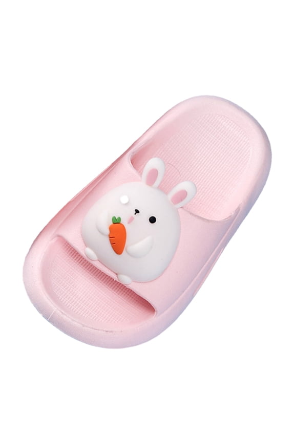 Kids Cloud Slides Girls Boys Slip On Slide Slippers Comfort Non-Slip Thick Sole Slippers Summer Shower Shoes Pool Beach Water Shoes (Pink,9)