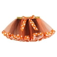 thumbnail image 1 of adviicd Kids Skirt Princess Skirt for Girls Tutu Skirt Toddler Cute Party Dance Skirt Solid Color Net Yarn Sequins Star Tulle (Orange,2-4 Years), 1 of 5