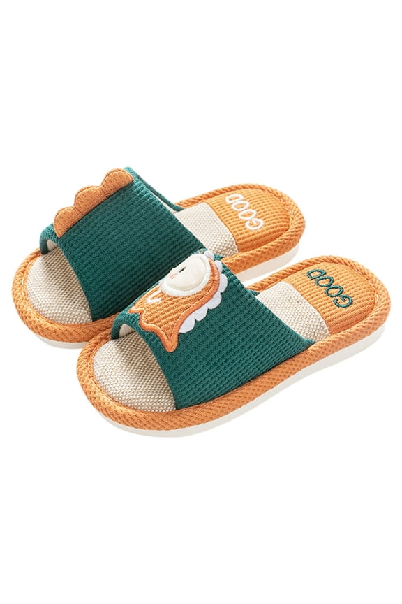 Kids Slippers Summer Kids Cloud Slides Boys Girls Shower Slippers Slip on Slide Sandals Non-slip Summer Beach Pool Shoes (Green,12)