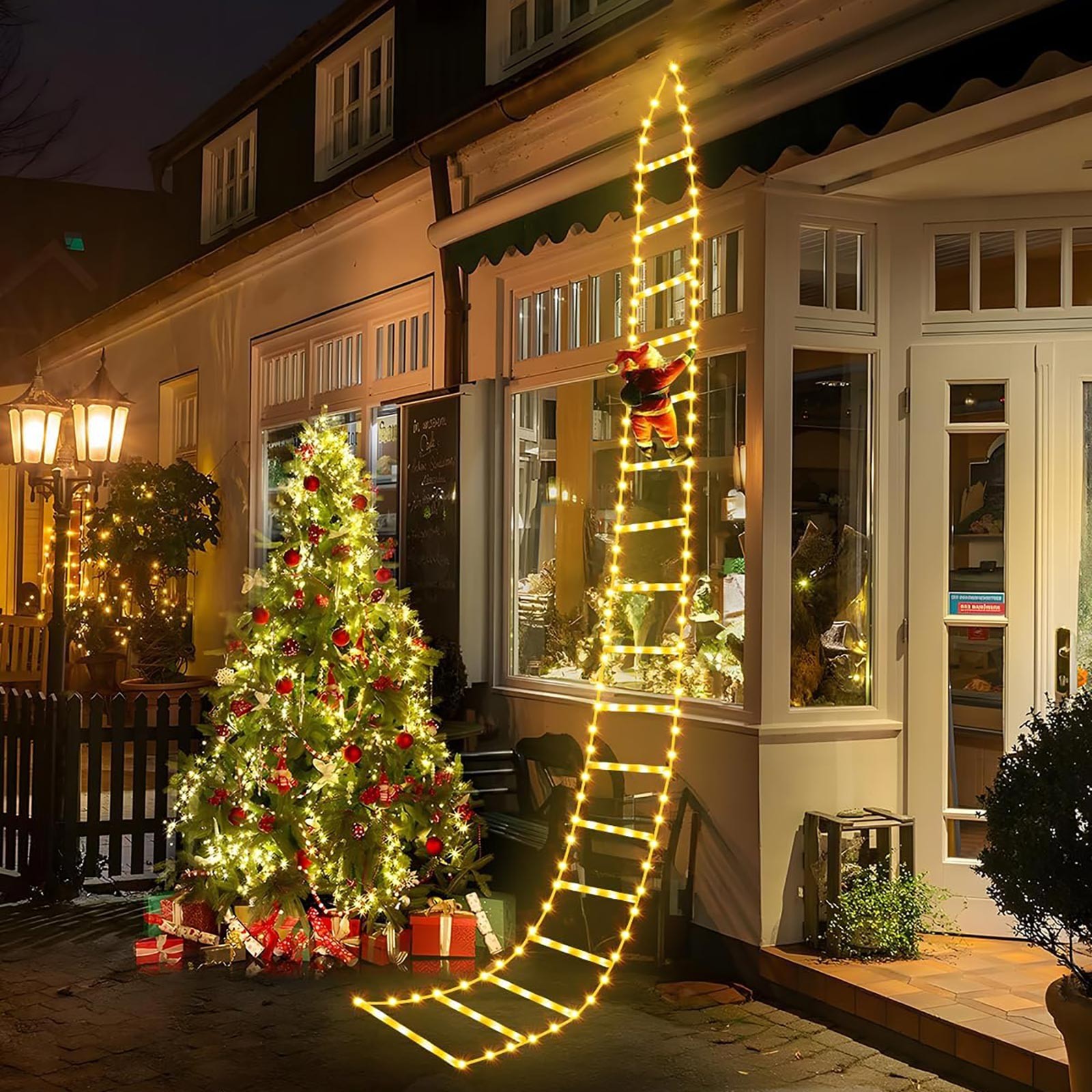adviicd LED Christmas Light Christmas Decorative Ladder Lights with