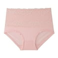 thumbnail image 1 of adviicd Lace Thongs Cotton Modal Hi Cut Panties - Lingerie Panties for Pink 3X-Large, 1 of 5