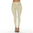 thumbnail image 1 of adviicd Leather Pants For Women High Waist Women's Plus Size Leather High Waist Wide Leg PU Leather Pants E L, 1 of 5
