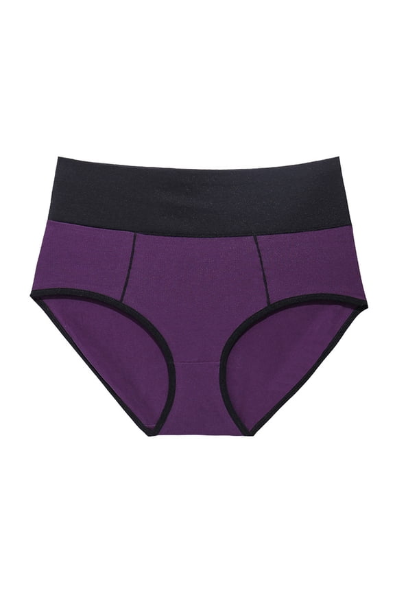 Lingerie for Woman Women's High Waisted Brief Lace Panties Purple Medium