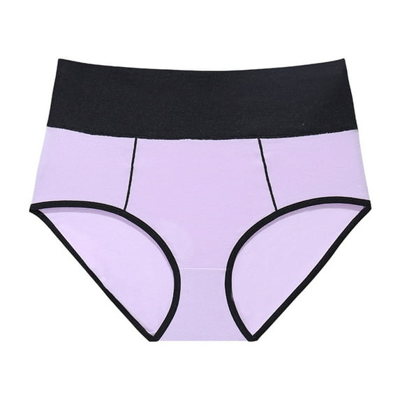 adviicd Lingerie for Woman Women's Underwear Cotton High Waist Tummy Control Top Panties No Muffin Top Full Coverage Ladies Briefs Navy XX-Large