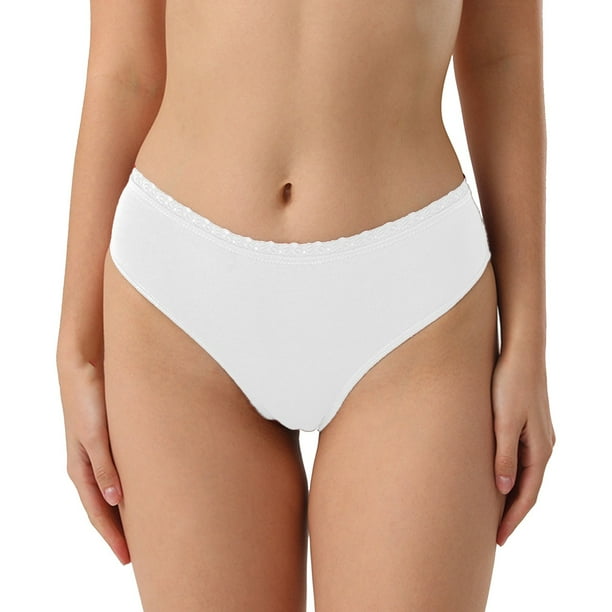 adviicd Lingerie for Woman Women'sUnderwear,Underwear for Girls Cotton Panties Mid Waist Comfortable Easy Clean Briefs White XX-Large