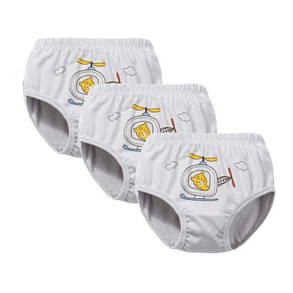 adviicd Little Girl Panties Little Girls' Cotton Panties Baby Toddler Soft Underwear Multipack (Grey,3-4 Years)