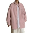 thumbnail image 1 of adviicd Long Sleeve Tee Shirts For Men Mens Flannel Shirts Long Sleeve Button Down Casual Work Plaid Shirt Men All Cotton Soft with Pocket Regular Fit Pink 2XL, 1 of 4