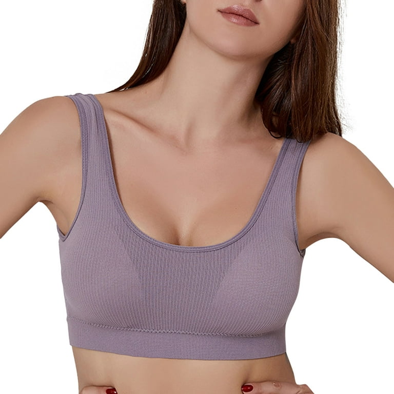 adviicd Longline Sports Bras for Women Strapless Comfort Wireless Bra with  Slip Silicone Bandeau Bralette Tube Top Grey XX-Large