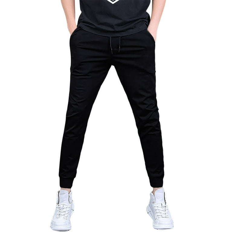 Lace Up Trousers - Black