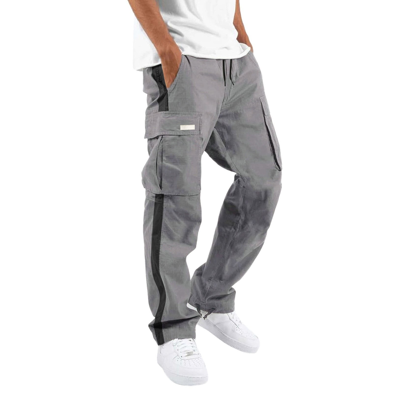 adviicd Men Pants Casual Slim Baggy Cargo Pants Men Men's Performance  Comfort Flex Cargo Short Grey Large - Walmart.com