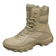 thumbnail image 1 of adviicd Men Snow Boots Men's Insulated Waterproof Construction Rubber Sole Winter Snow Ski Boots (Khaki,9), 1 of 5