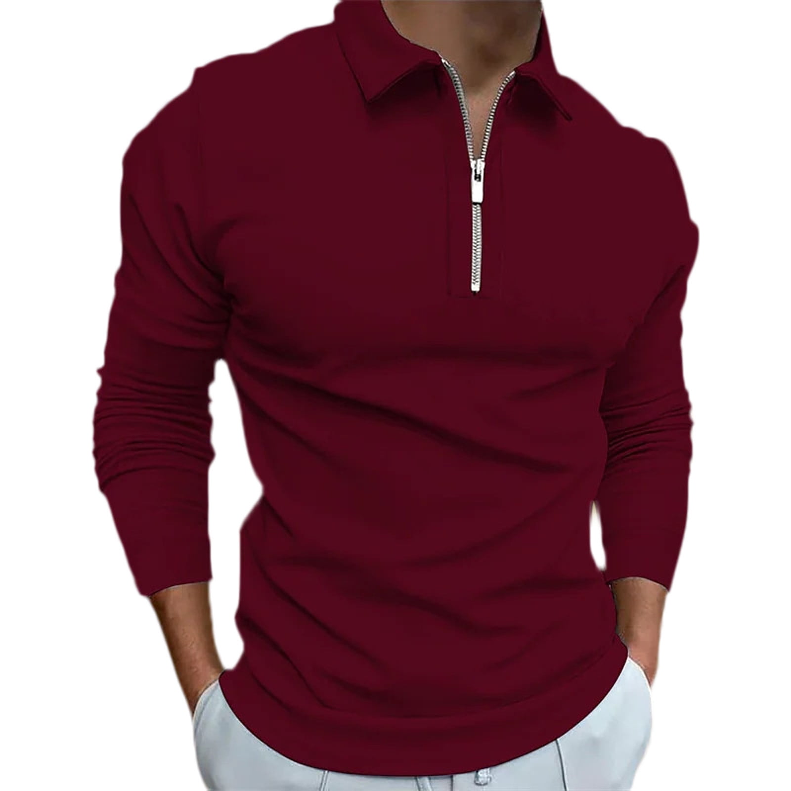 adviicd Men Tops Casual Polo Shirts For Men Men's Classic Fit