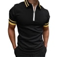 thumbnail image 1 of adviicd Men Tops Dressy Polo Shirts Men's Short Sleeve Super Soft Supima Polo Shirt Yellow M, 1 of 3