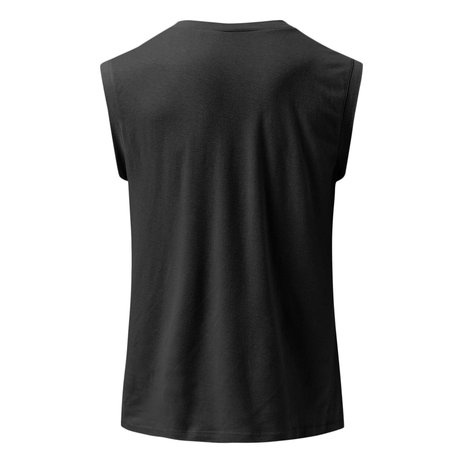 PDGJG Men Tank Top Broad Shoulder Vest Casual Loose Mens Crop Top Workout  Exercise Clothing Sleeveless Shirt (Color : Black, Size : XL Code) :  : Clothing, Shoes & Accessories