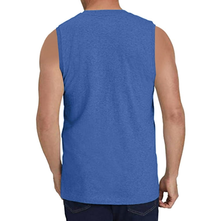 adviicd Tank Tops Fashion Mens Basic Solid Vintage Tank Top Casual Shirts  Male Sleeveless Tops