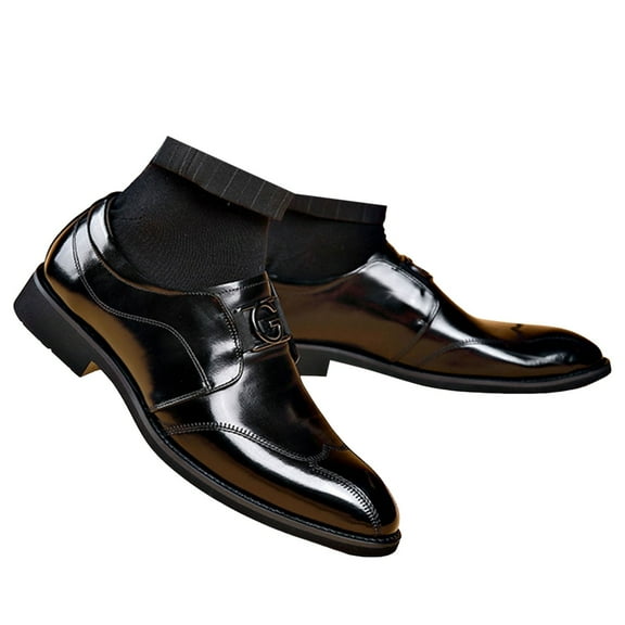 adviicd Men's Dress Shoes Wide Mens Dress Shoes Oxford Shoes Formal Lace Up Dress Shoes for Men Business Derby Shoes (Black,8.5)