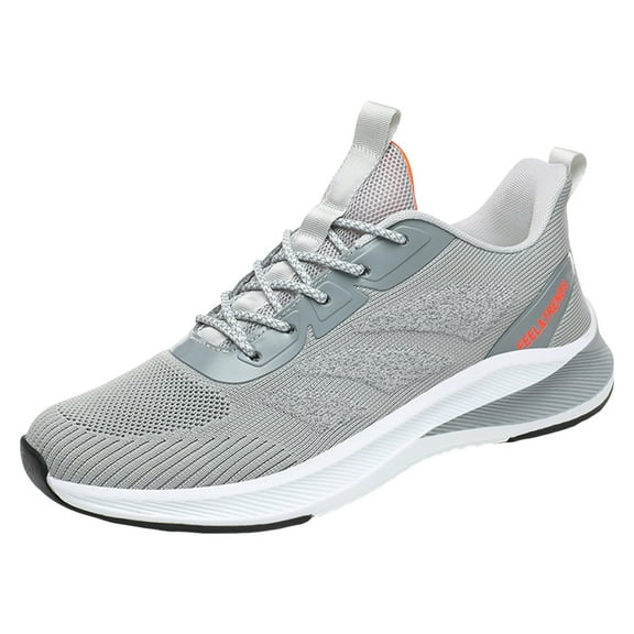 adviicd Men's Fashion Sneakers Slip On Men's Fashion Platform Skateboard Sneakers, Non-Slip, Suitable for Outdoor Walking Jogging Travel Four Seasons (Grey,10.5)