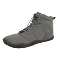 thumbnail image 1 of adviicd Men's Winter Boots Winter Hike Footwear Barefoot Boots,Warm Zero Drop Snow Boot Slip On Barefoot Boots Men Wide Waterproof Hiking Boots (Grey,7.5), 1 of 6