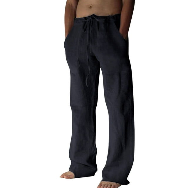 adviicd Mens Compression Pants Casual Mens Elastic Waist Pants for ...