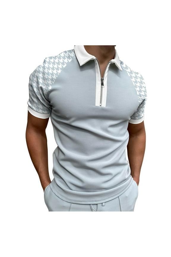 Mens Dress Shirts Men's Long Sleeve Polo Shirts – Stain Guard Polo Shirts for Men