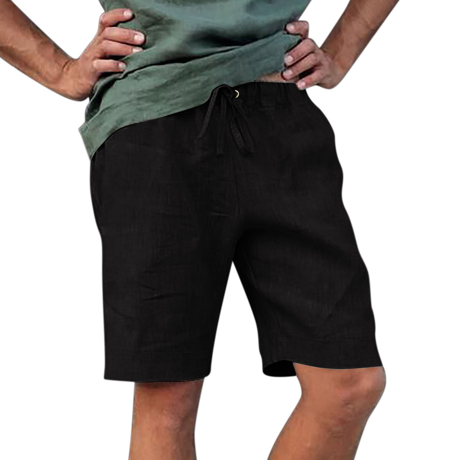 adviicd Mens Khaki Shorts Men's 10” Lightweight Ripstop Stretch Cargo