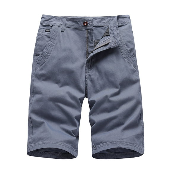 adviicd Mens Khaki Shorts Men's Capri Long Twill Cargo Shorts Below Knee 13 Inches Cotton Relaxed Fit Casual Multi-Pocket Male Cargo Shorts